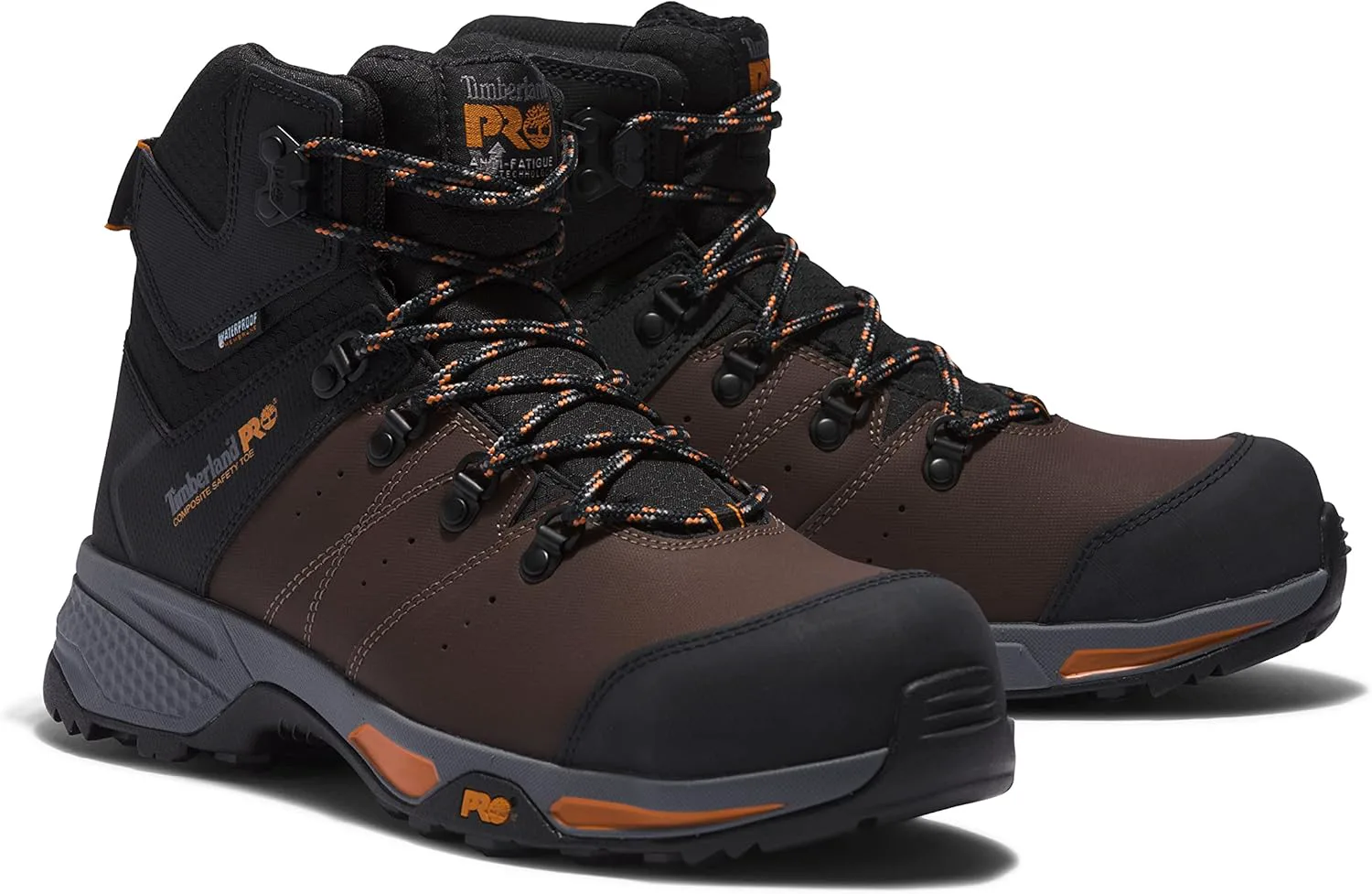 

Мужские рабочие ботинки Timberland PRO Switchback с композитным носком, водонепроницаемые, высота 6 дюймов, коричневый/оранжевый