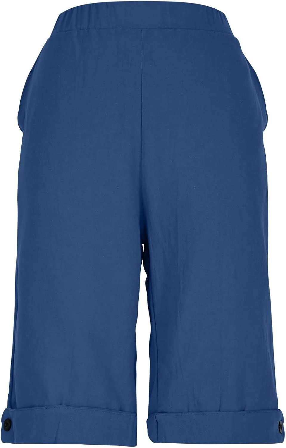 Шорты прямого кроя для женщин, длина до колена, Casual, Cotton Linen — фото 4
