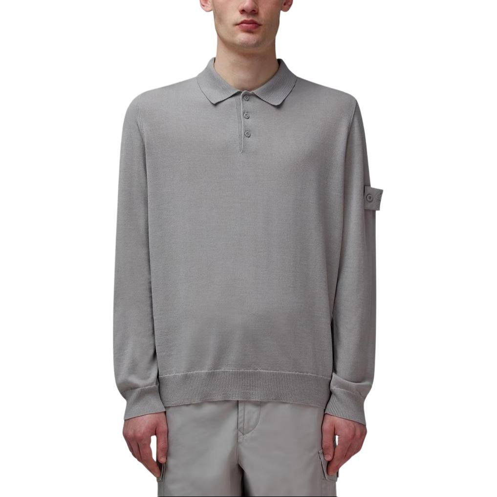 

Поло с бейджем Compass STONE ISLAND, серый