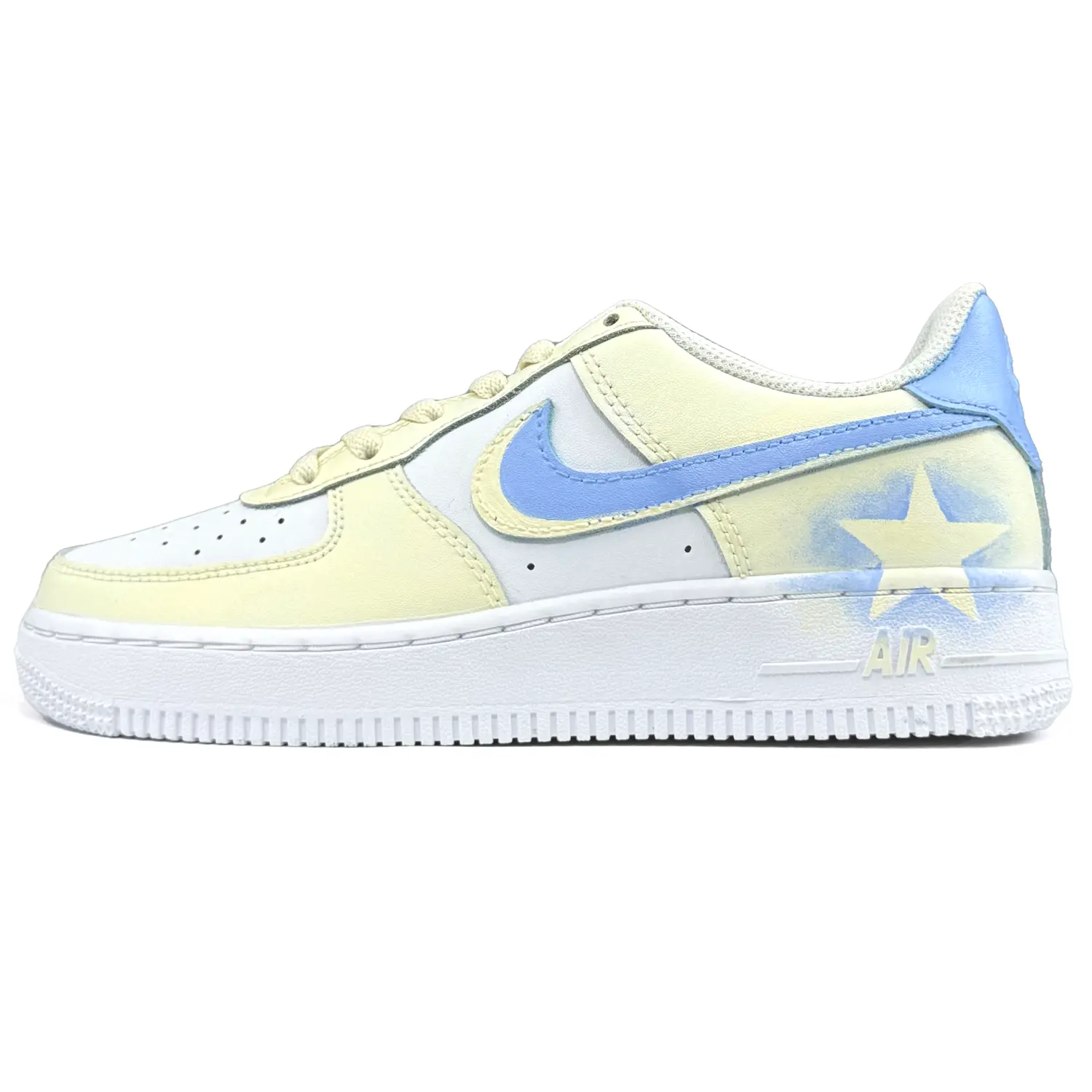 

Кроссовки для скейтбординга Air Force 1 LE с низким верхом, увеличивающие рост, для подростков Nike, желтый