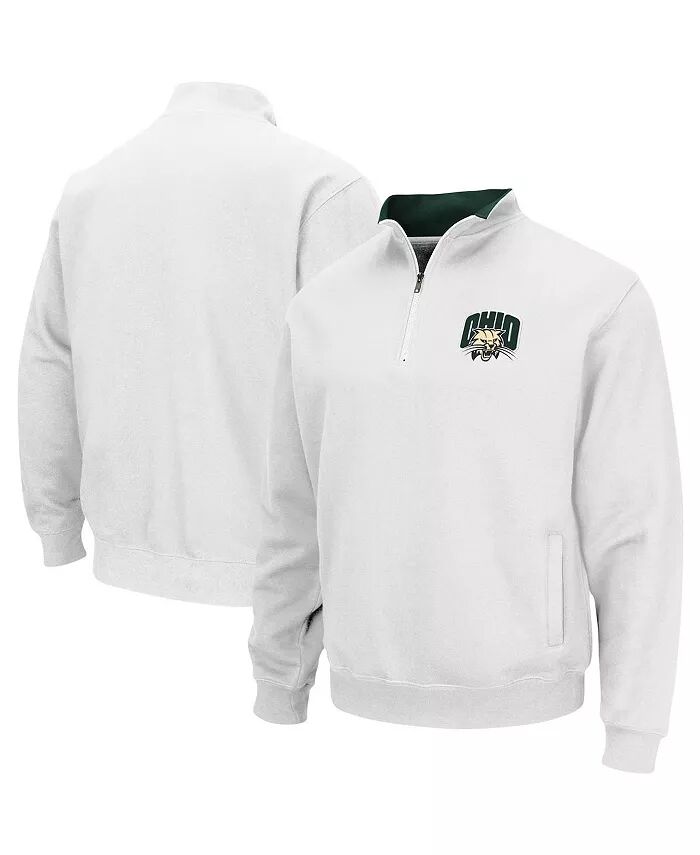 

Мужская толстовка Ohio Bobcats Tortugas Logo с застежкой-молнией на четверть Colosseum, белый