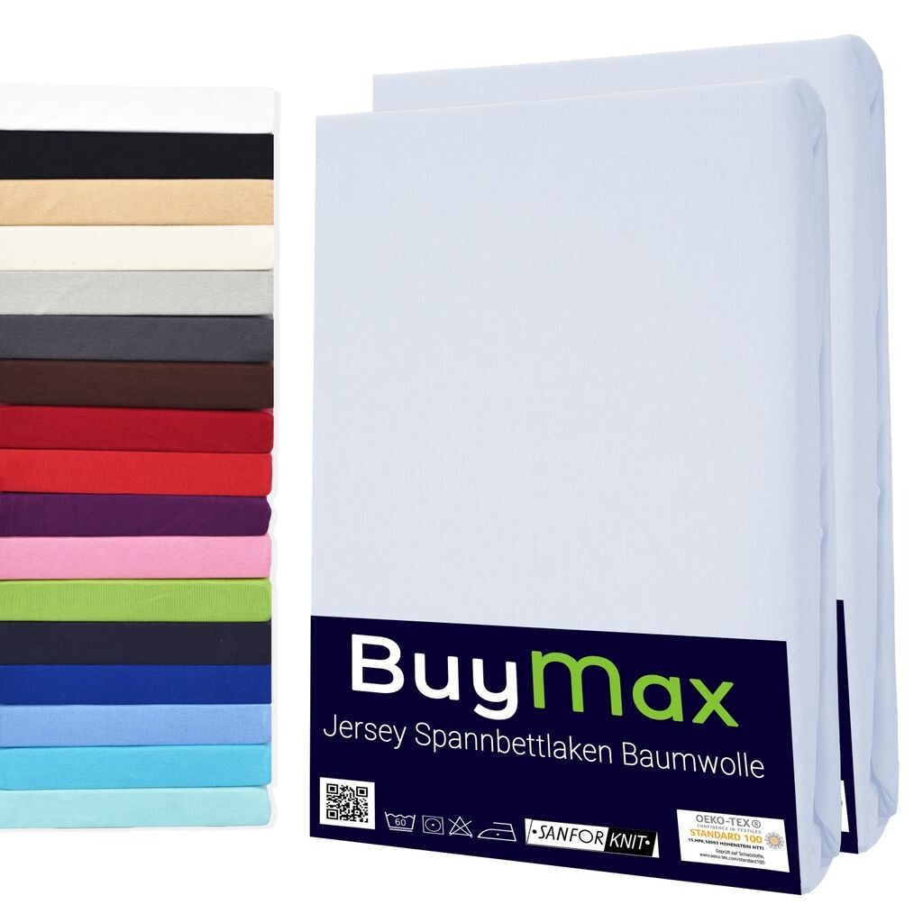 

DOUBLE PACK простыня из джерси, 100% хлопок, белая простыня, размер 100х200 см Buymax, Белый, DOUBLE PACK простыня из джерси, 100% хлопок, белая простыня, размер 100х200 см Buymax