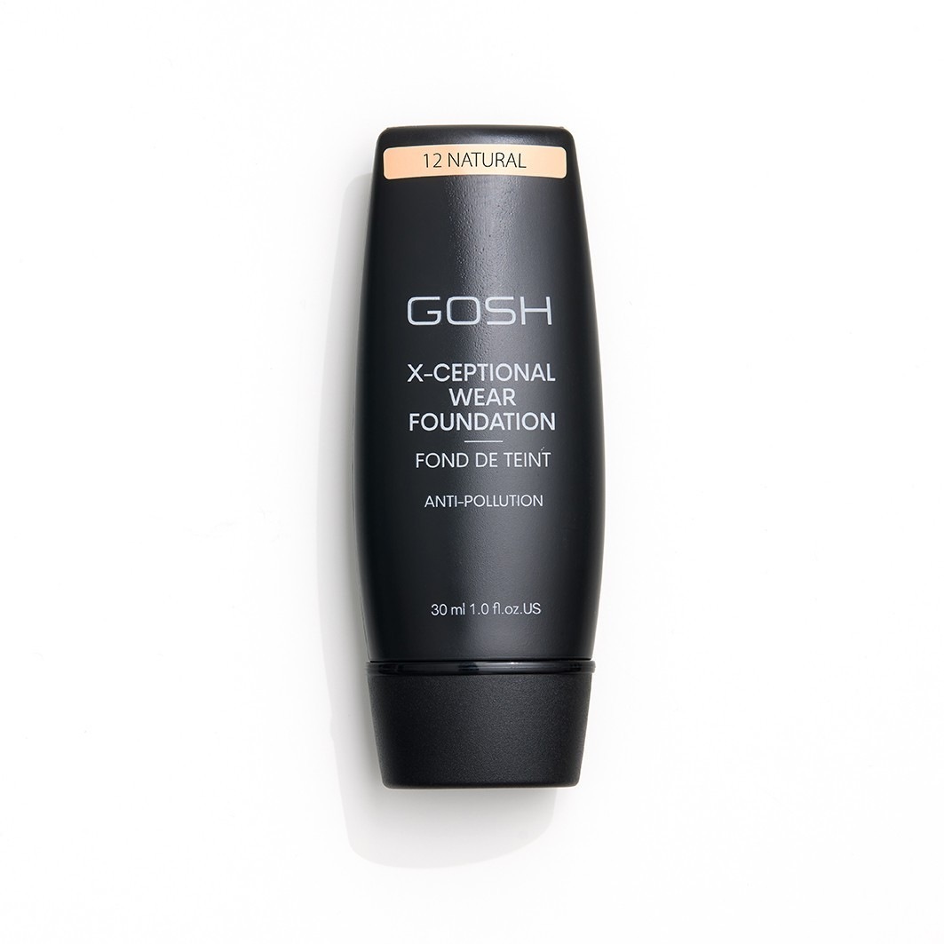 Тональный крем для лица x-ceptional wear Gosh Copenhagen, 12 natural, объем 30 мл