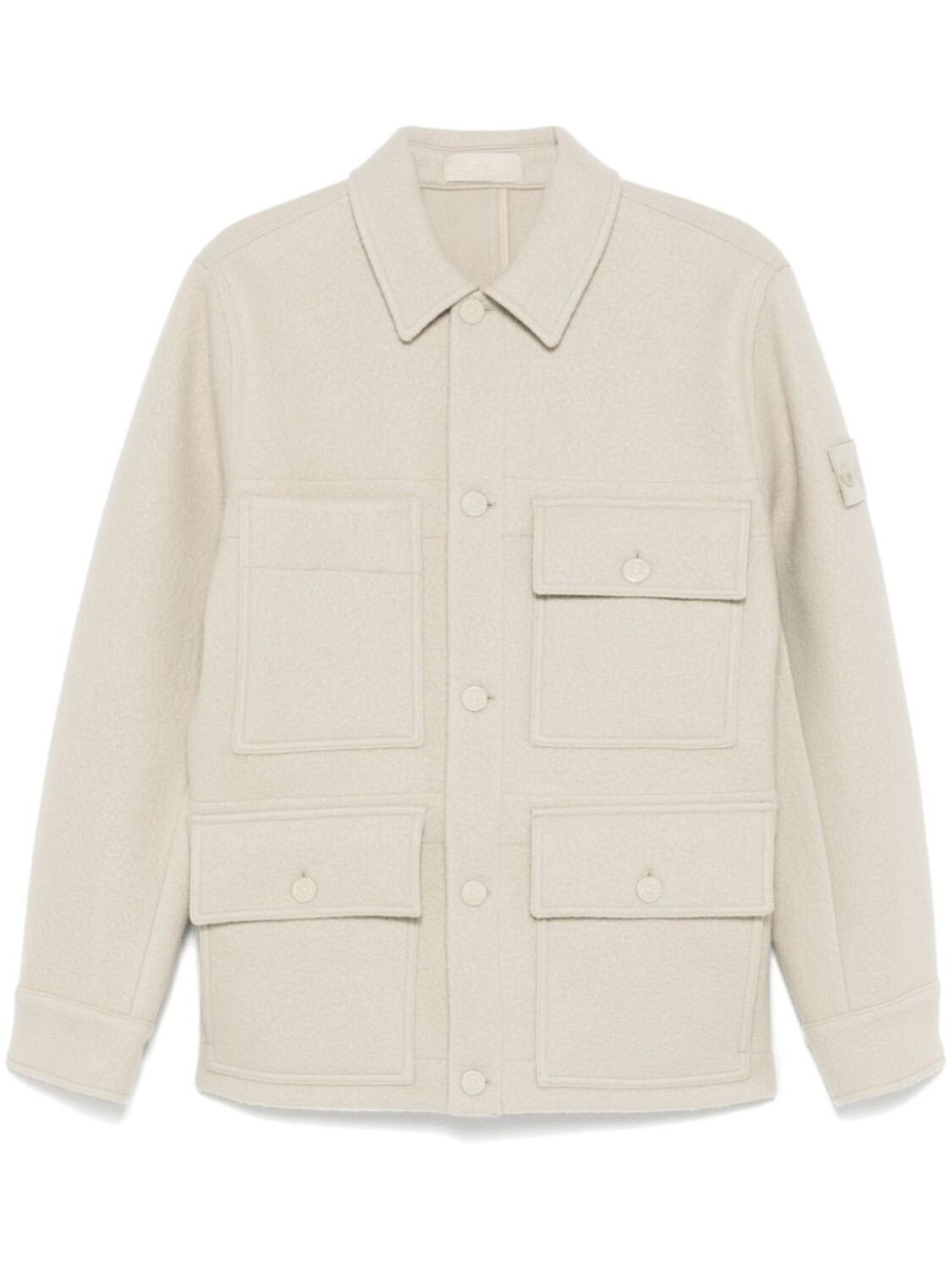 

Куртка с нашивкой Compass Stone Island, нейтральный цвет