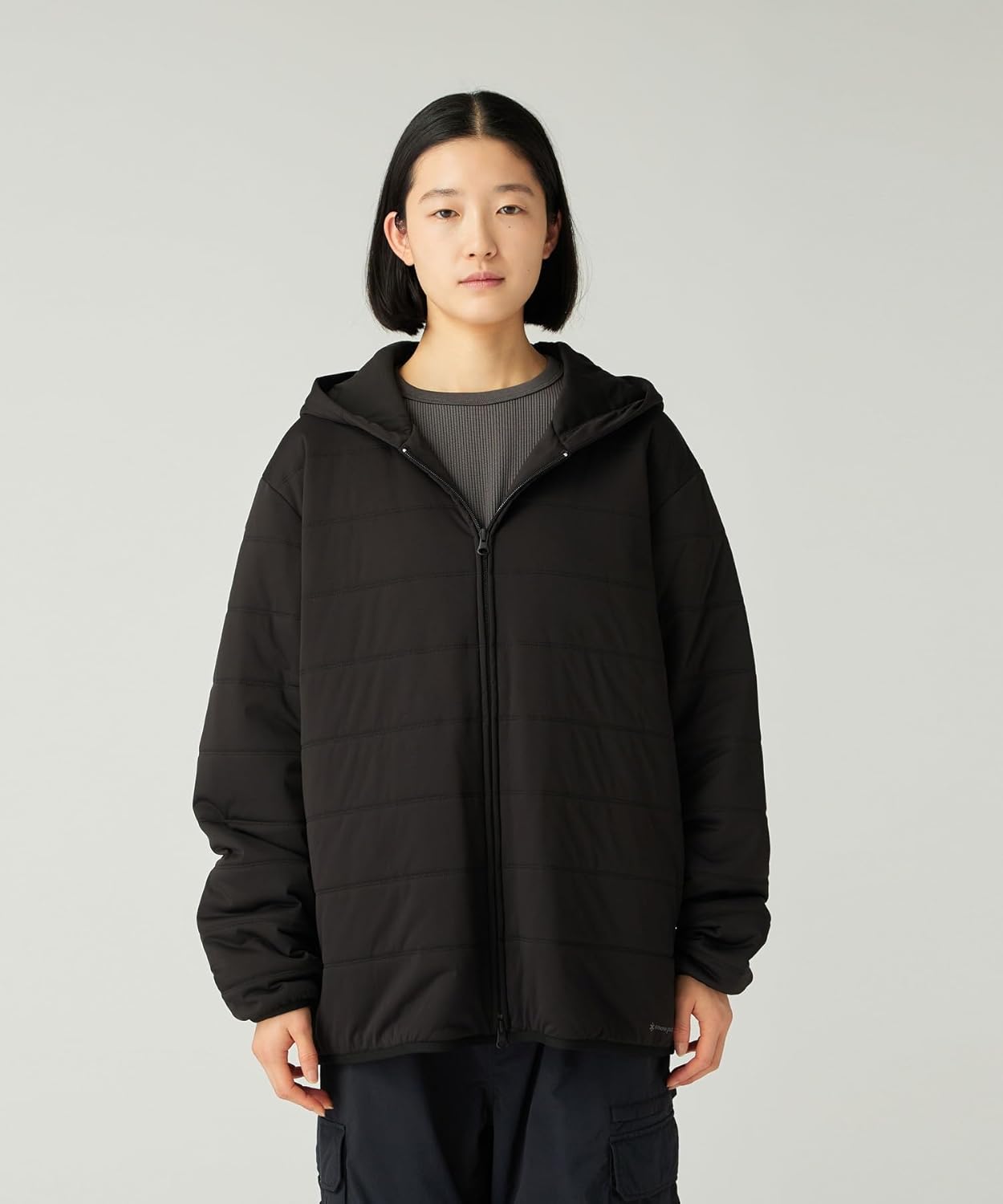 

Утепленная толстовка Snow Peak SW-25AU002 на молнии, унисекс, черный