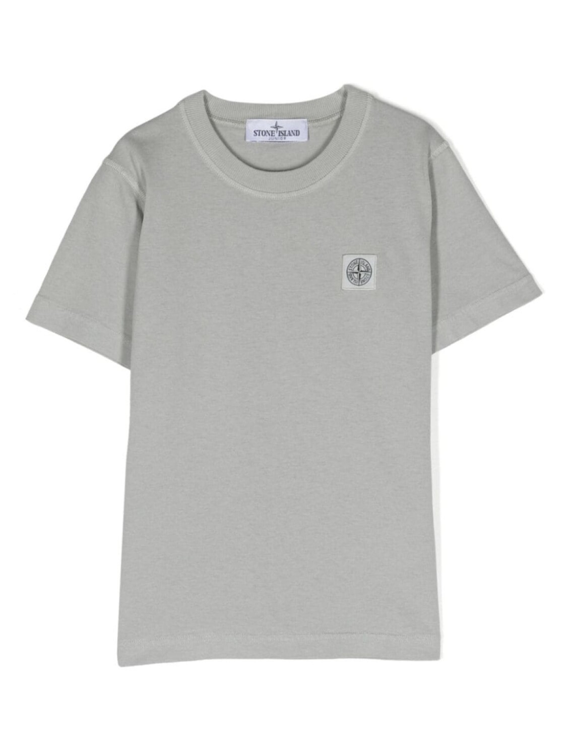 

Stone Island Junior футболка с нашивкой-логотипом, серый