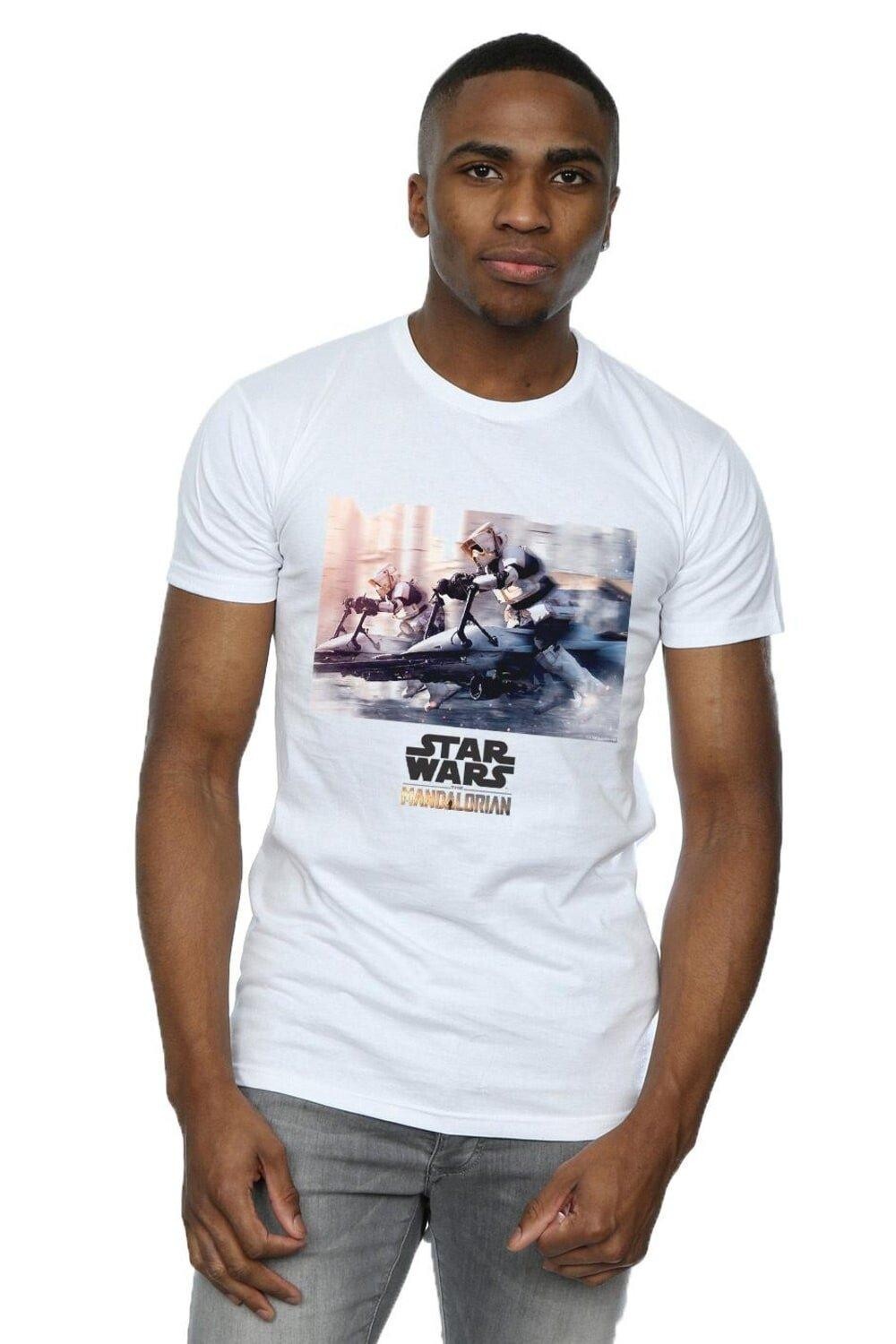 

Футболка мандалорских солдат-разведчиков Star Wars, белый