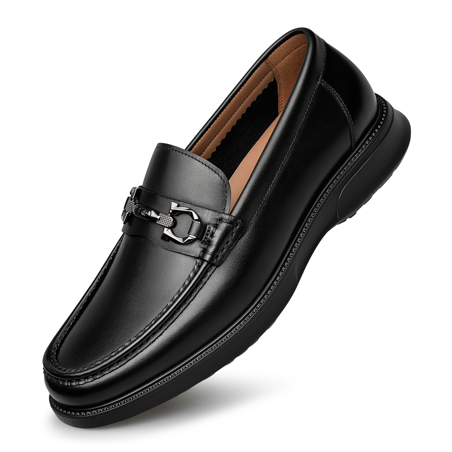 Мужские повседневные туфли Business Men's Casual ZRO черный/коричневый — фото 4