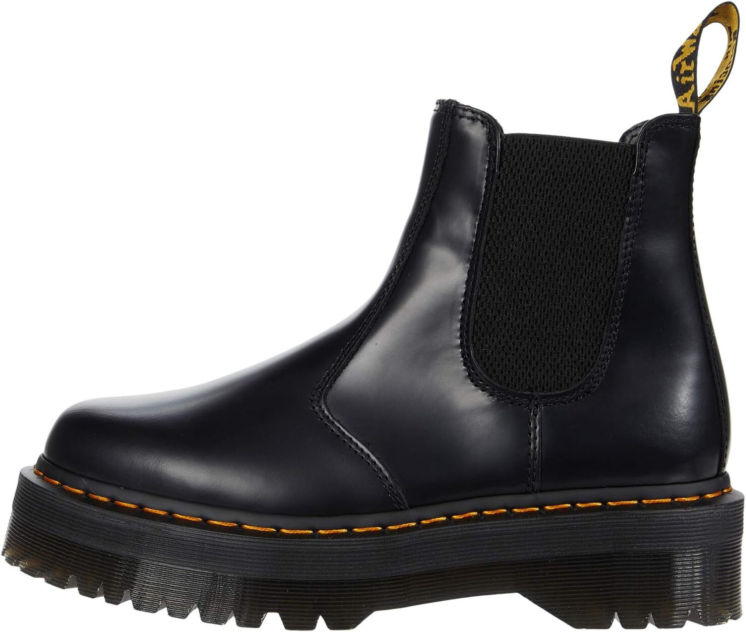 Ботинки мужские Dr. Martens из блестящей кожи, черный — фото 3