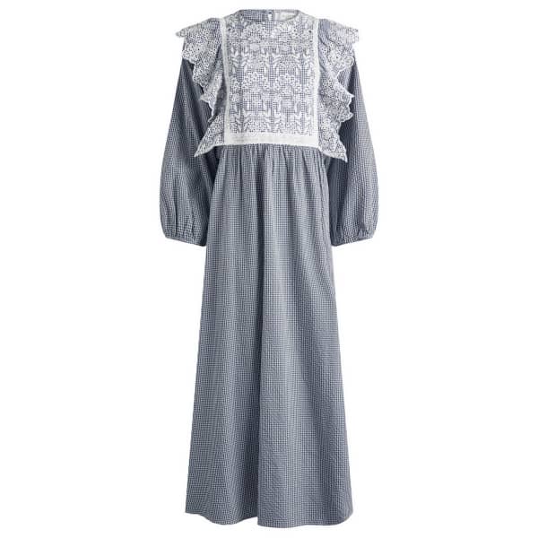 

Платье макси с оборками Abito Weekend By Max Mara, синий