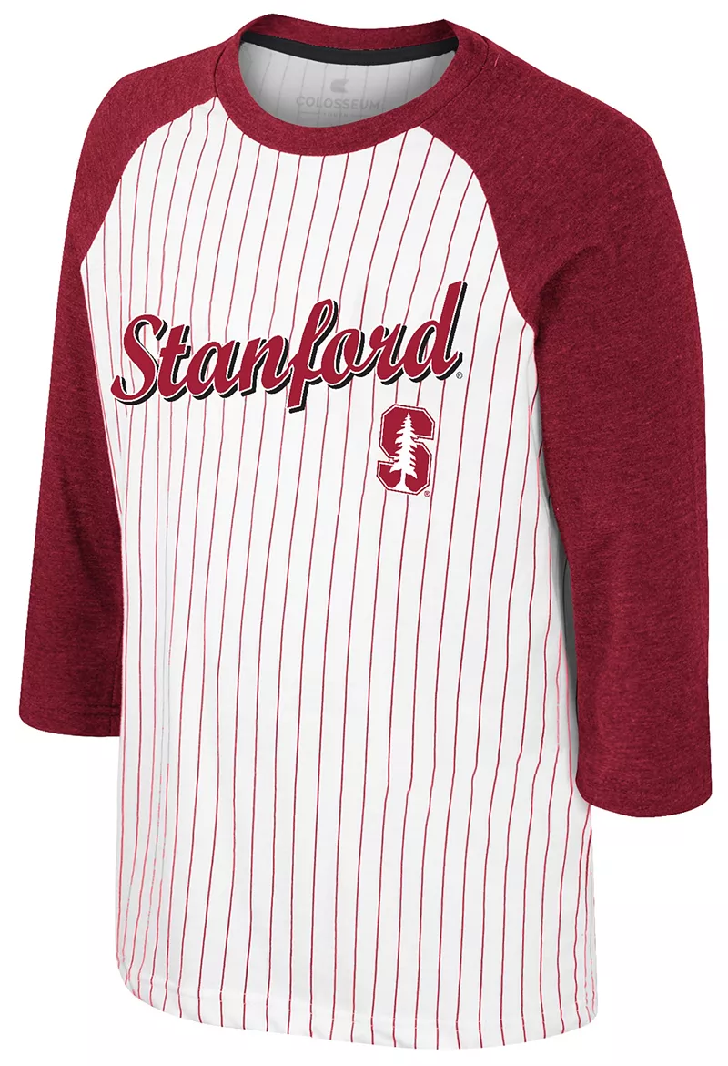 

Белая футболка с длинными рукавами реглан Colosseum Youth Stanford Cardinal