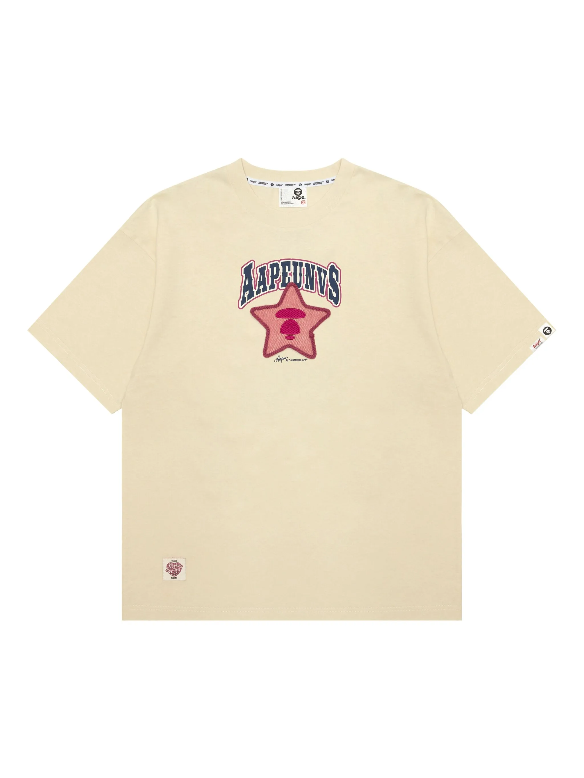 

Футболка с логотипом Aape By A Bathing Ape, бежевый