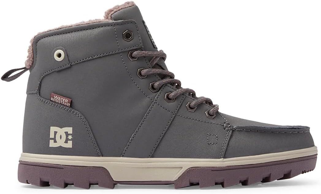 

Мужские ботинки DC Shoes Woodland для холодной погоды, повседневные высокие, стиль снегоходные, серый