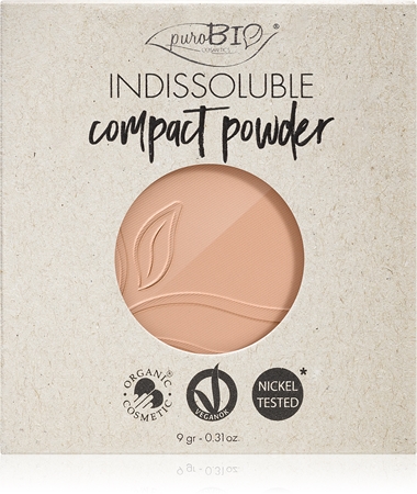 

Порошок в компакте заполнение puroBIO Cosmetics Indissouble, 04 9 g