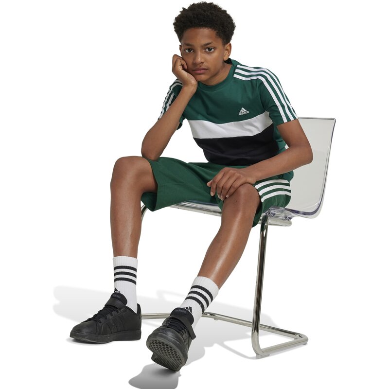 Рубашка tiberio 3-полоски, цветные блоки, хлопок, дети Adidas, мультиколор — фото 4