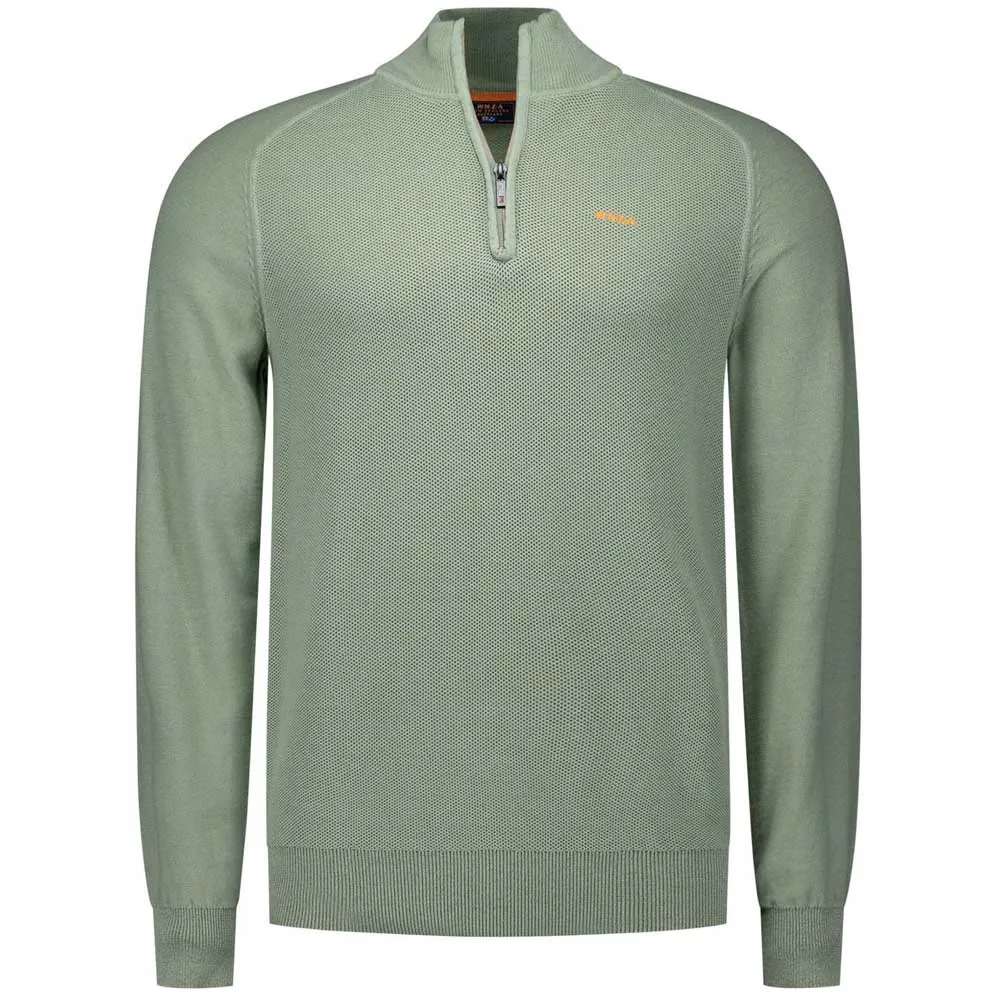 

Свитер Nza New Zealand Quinn half zip, зеленый
