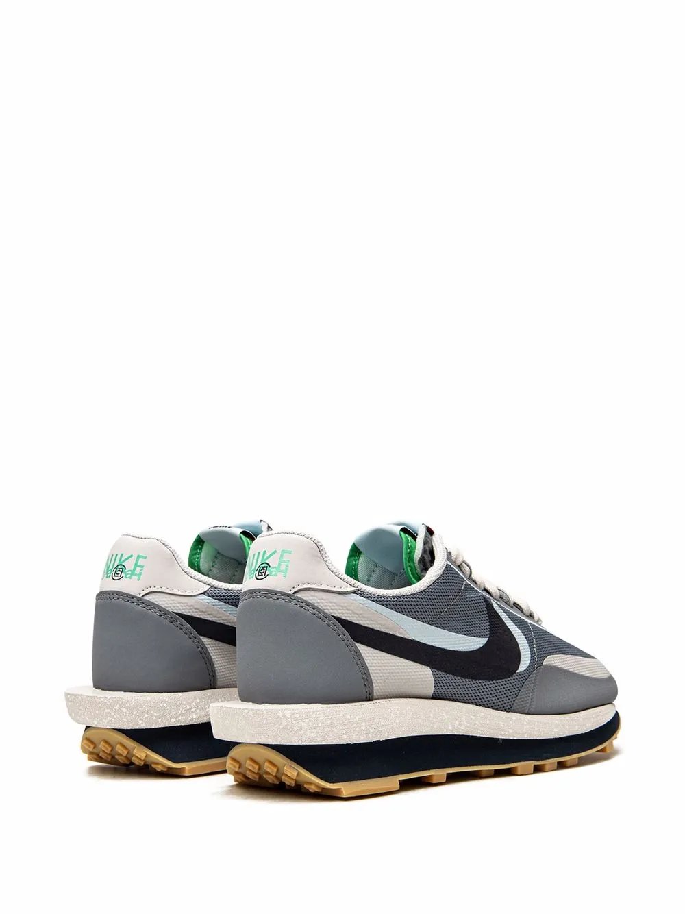 Кроссовки LDWaffle Cool Grey из коллаборации с Clot x sacai Nike, серый — фото 3
