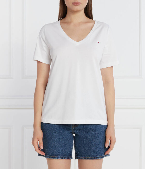 

Футболка женская Tommy Hilfiger с v-образным вырезом, белый