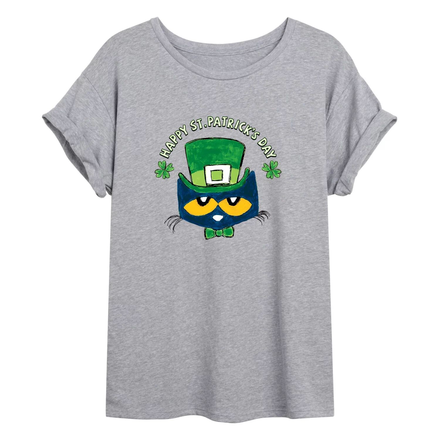 

Струящаяся футболка Pete The Cat Clover для юниоров Licensed Character