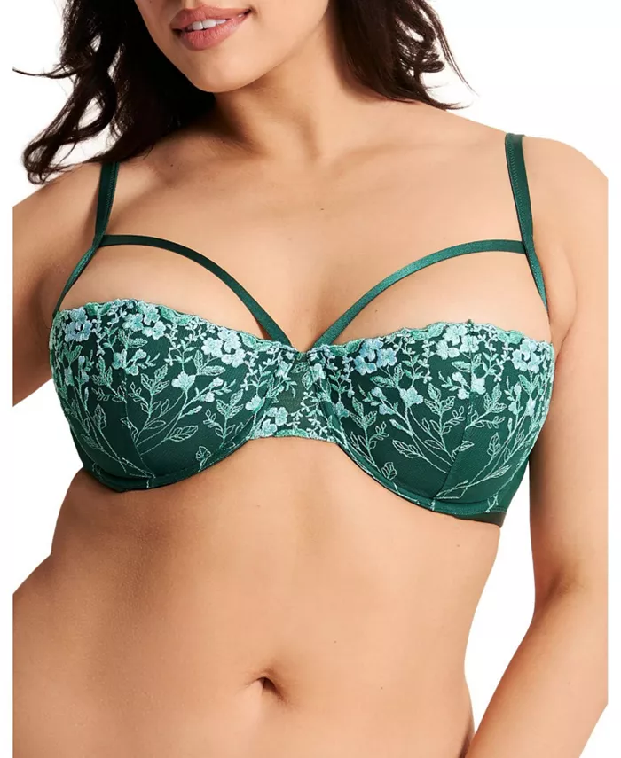 

Женский бюстгальтер-балконет Fern Plus-Size Contour Adore Me, зеленый