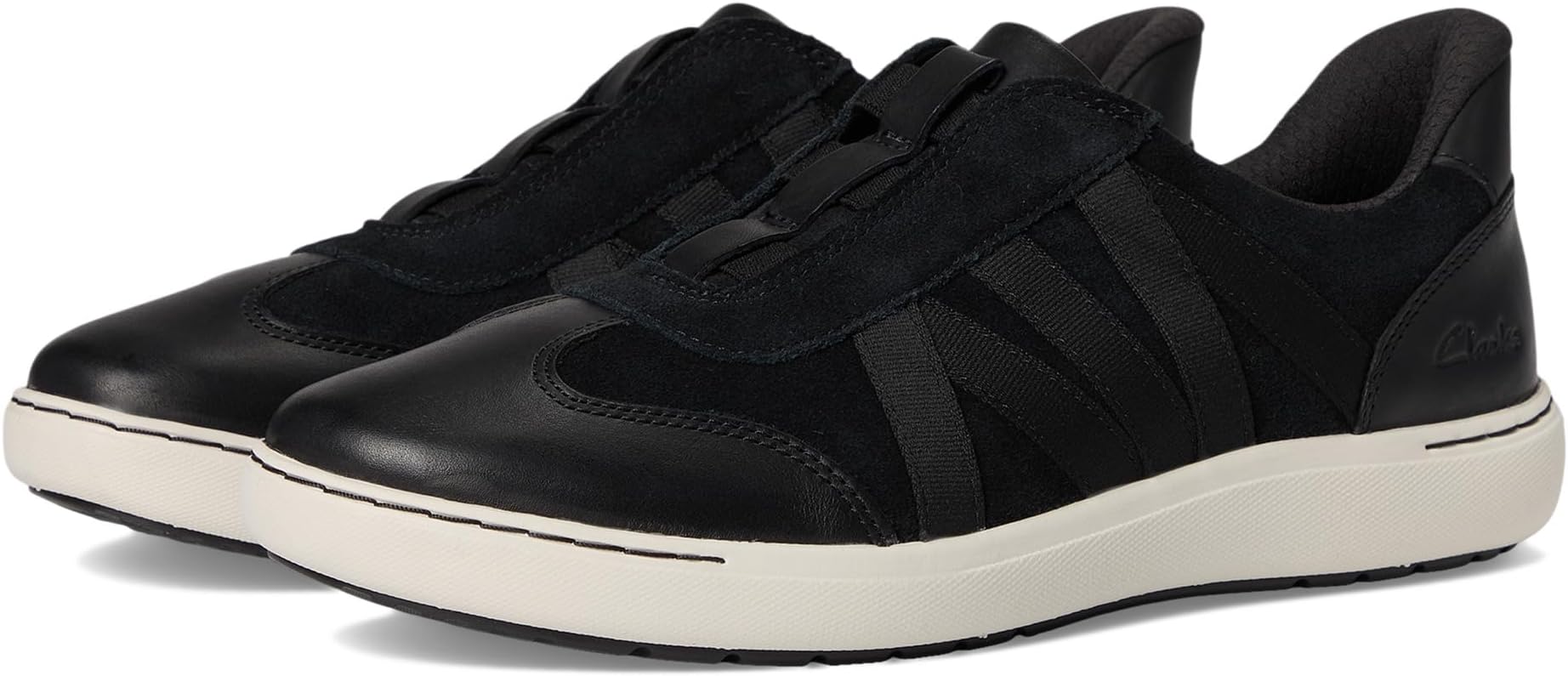 Кроссовки Clarks Women's Nalle Tess, Black Combi Leather