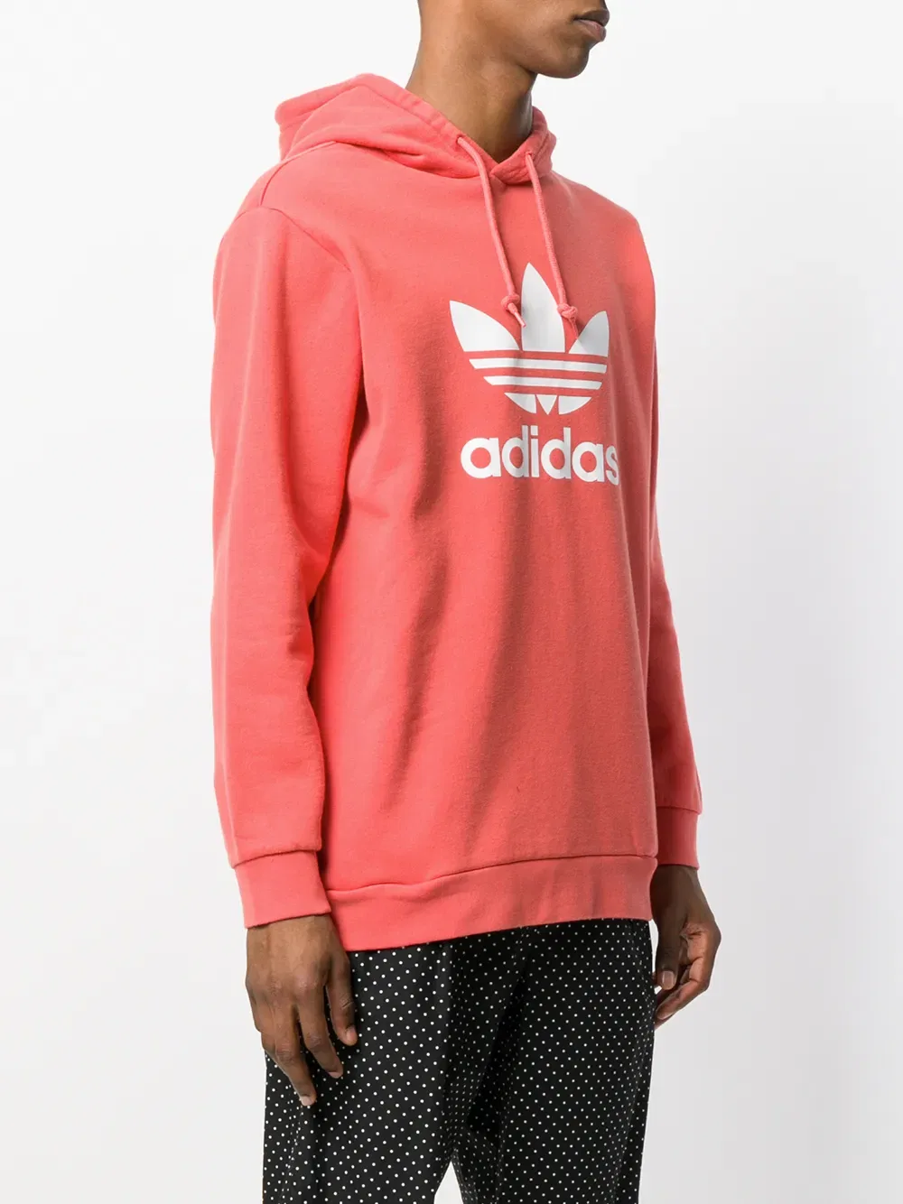 Оригинальная толстовка с трилистником Adidas, красный — фото 3