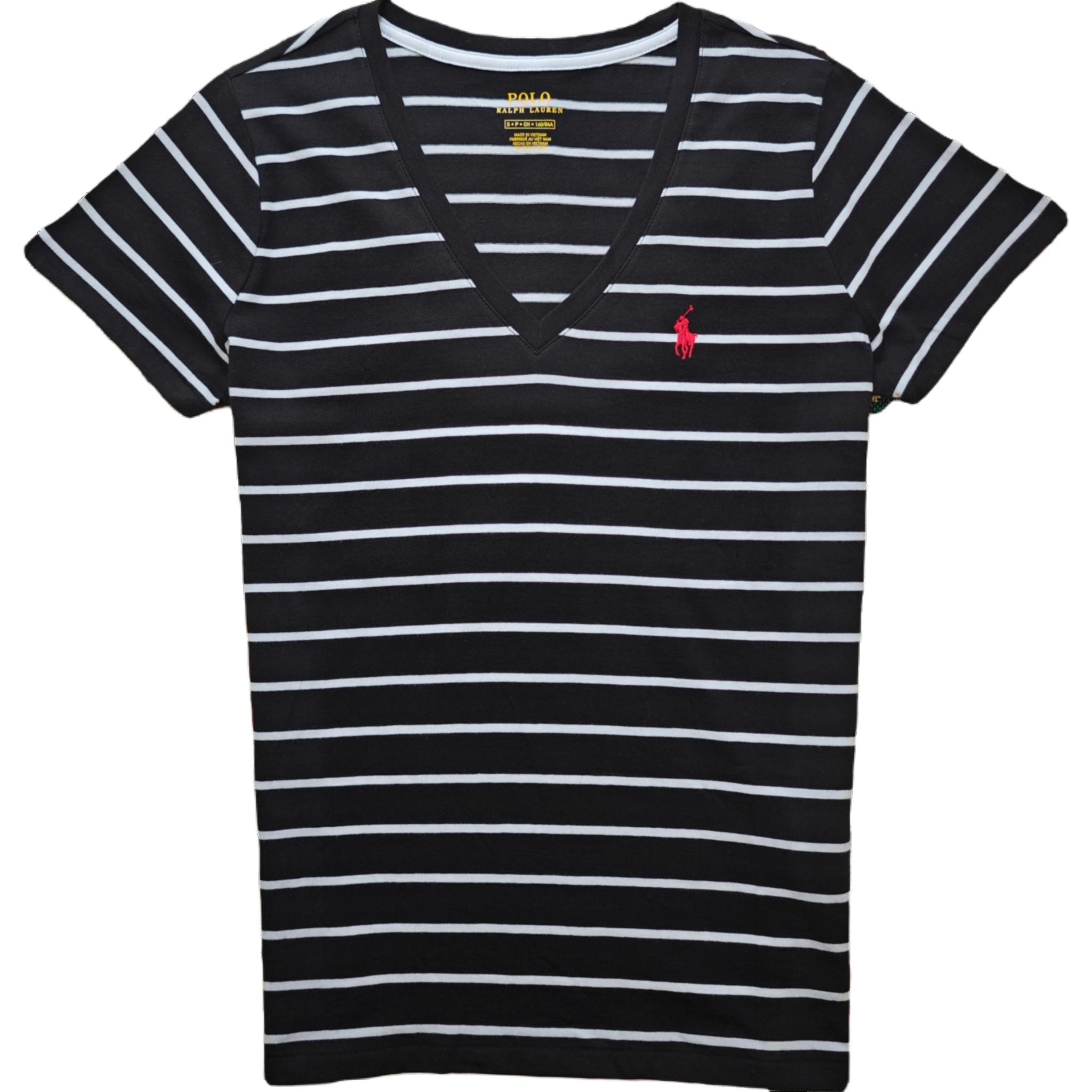 

Футболка женская черно-белая Polo Ralph Lauren