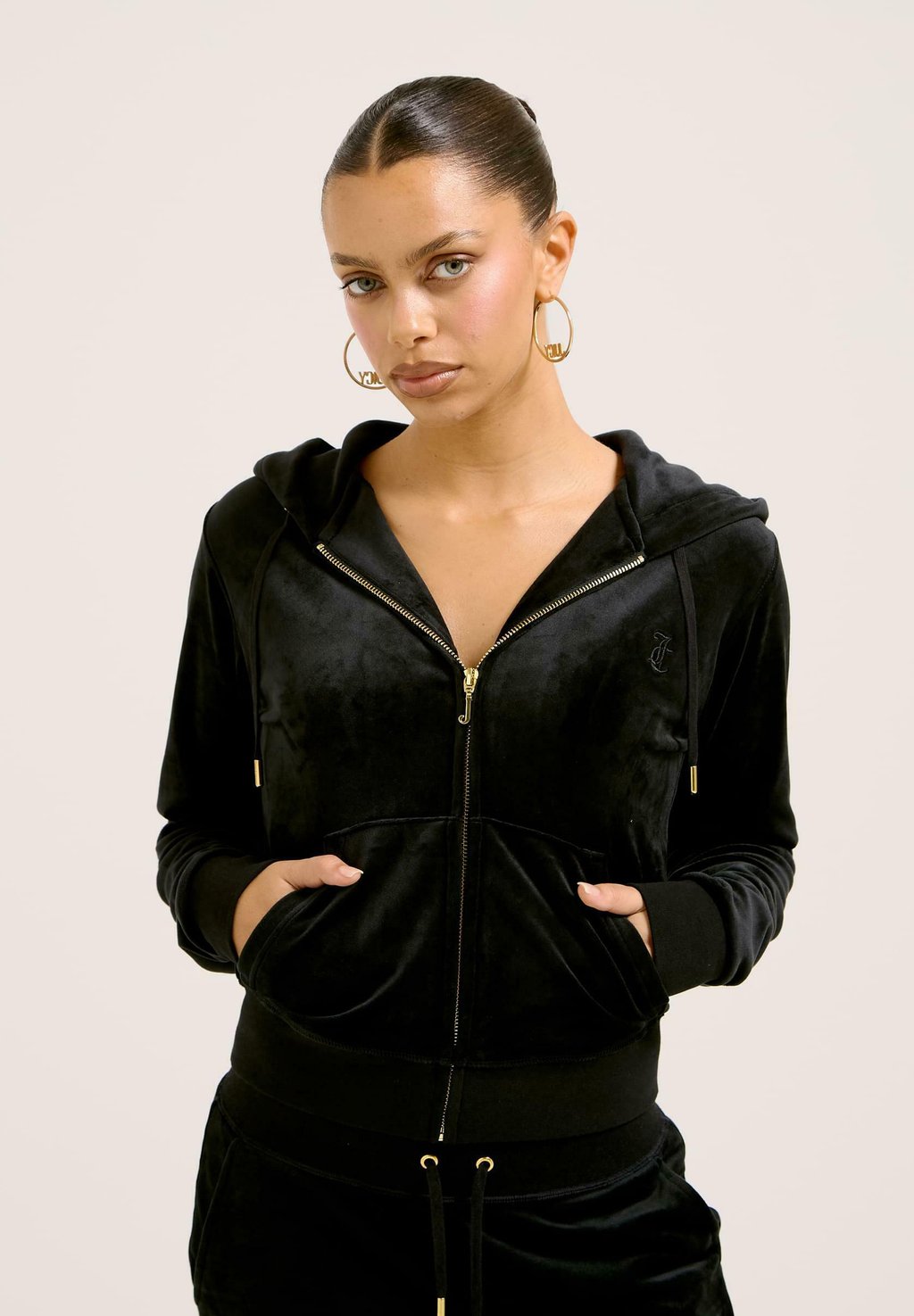 

Толстовка на молнии DACH ADDISON HOODIE Juicy Couture, черный