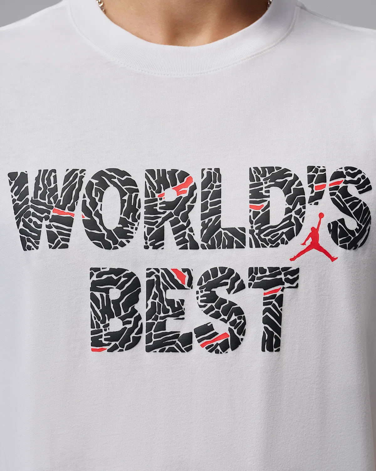 Мужская футболка Jordan Brooklyn, White/University Red — фото 4