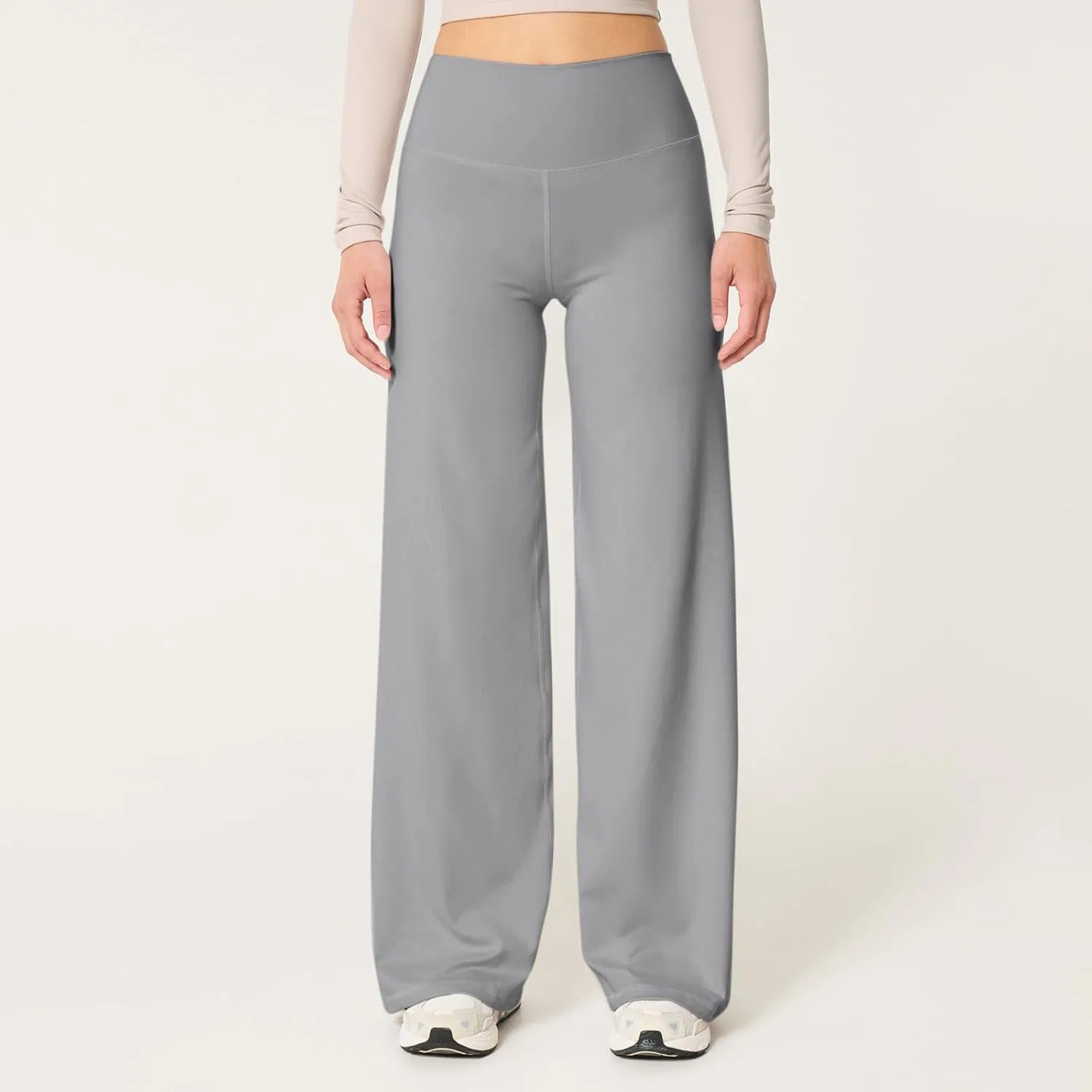 Джинсы свободные, джинсы, Light Gray — фото 4