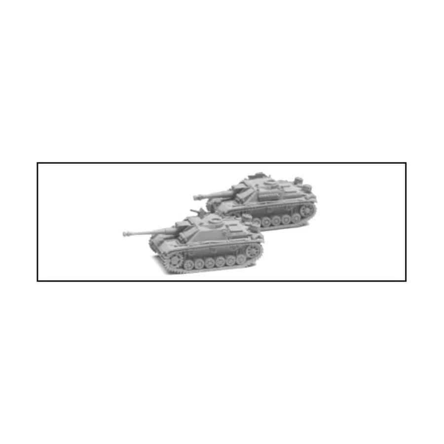 

STUG IIIG и STUH 42, WWII Micro Armour - Germany - Self Propelled Guns & Rockets (1:285)