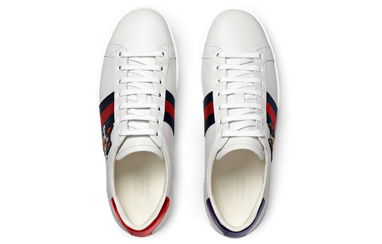 Женские кеды Gucci Ace, белый/синий — фото 3