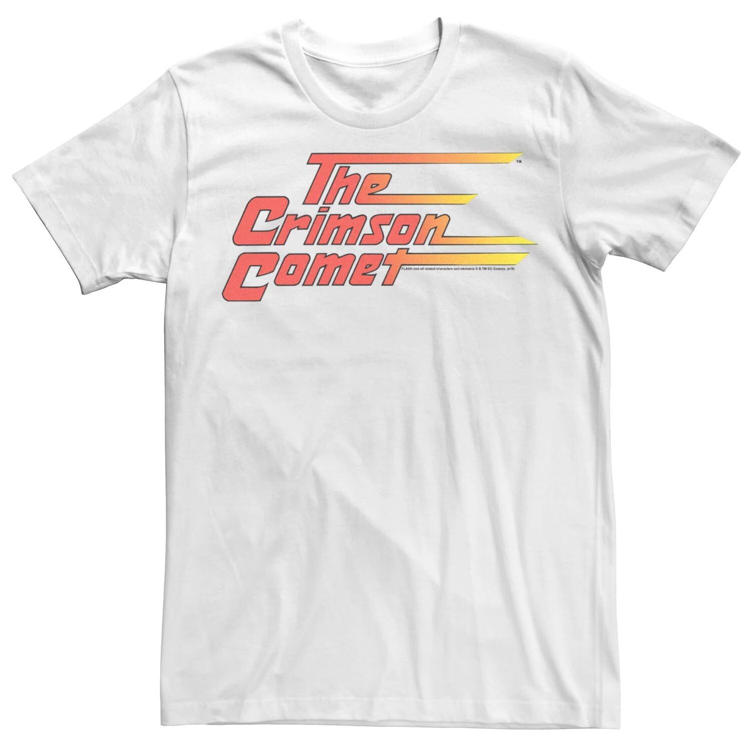 

Мужская футболка с винтажным логотипом Flash Crimson Comet Licensed Character