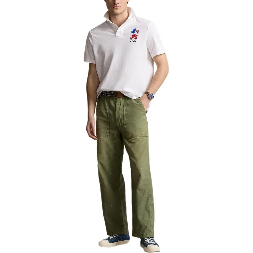 Поло мужское SS24 Oxford White Polo Ralph Lauren — фото 3