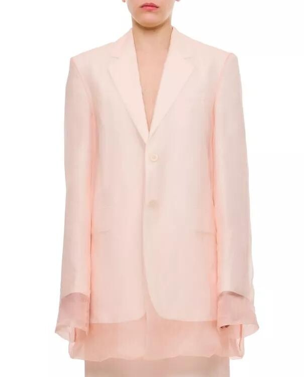 

Однобортный пиджак из акации Sportmax, розовый