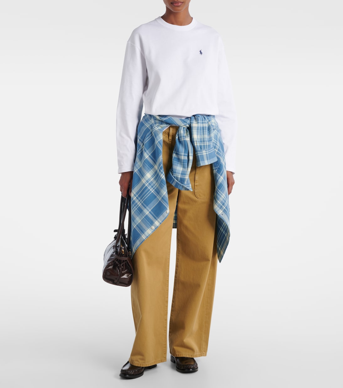 Хлопковый джерси свитшот Polo Ralph Lauren, белый — фото 2