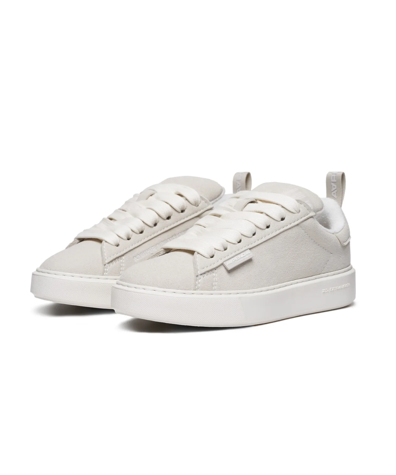 Мужские кроссовки из синтетической замши AAPE NOW Nova AAPE BY A BATHING APE ivory