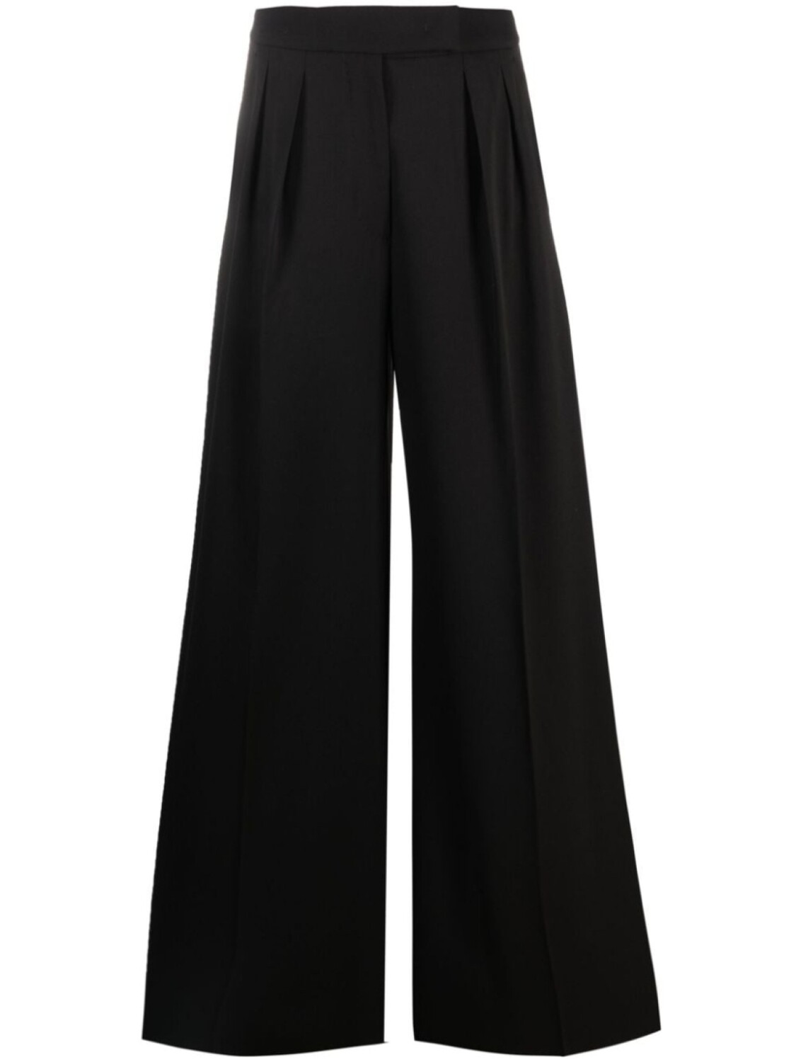 

Широкие брюки с завышенной талией и складками Max Mara, черный
