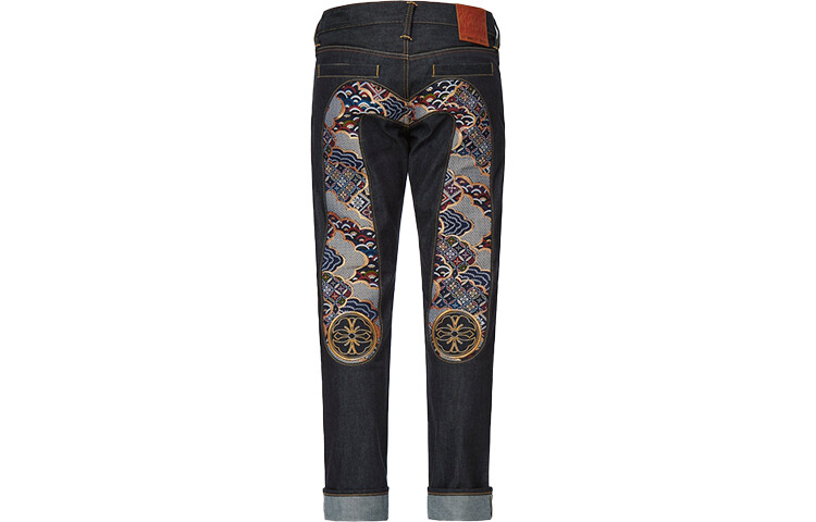 

Джинсы мужские деним синие Evisu, синий