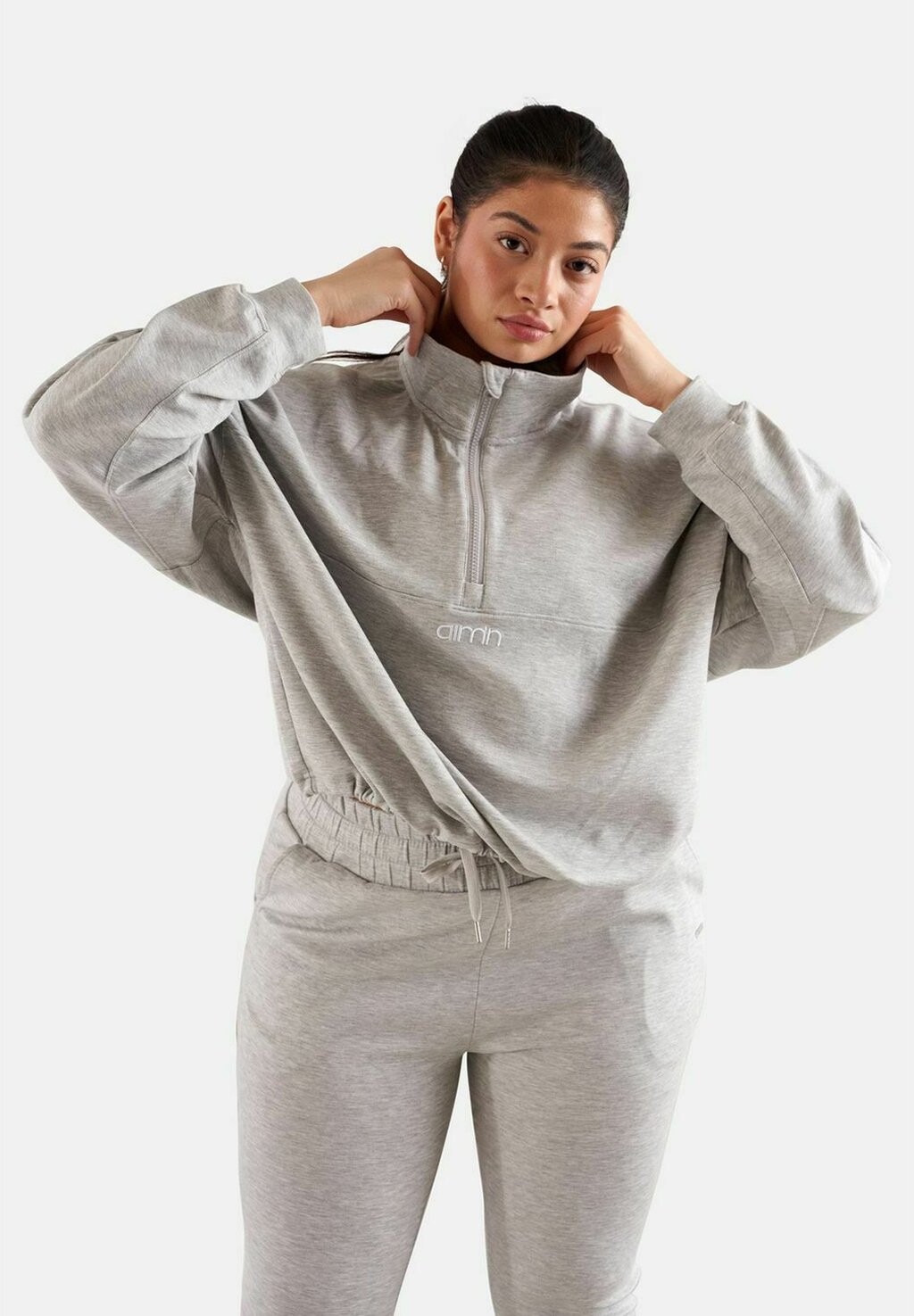 

Толстовка COMFY HALF ZIP aim’n®, светло-серый
