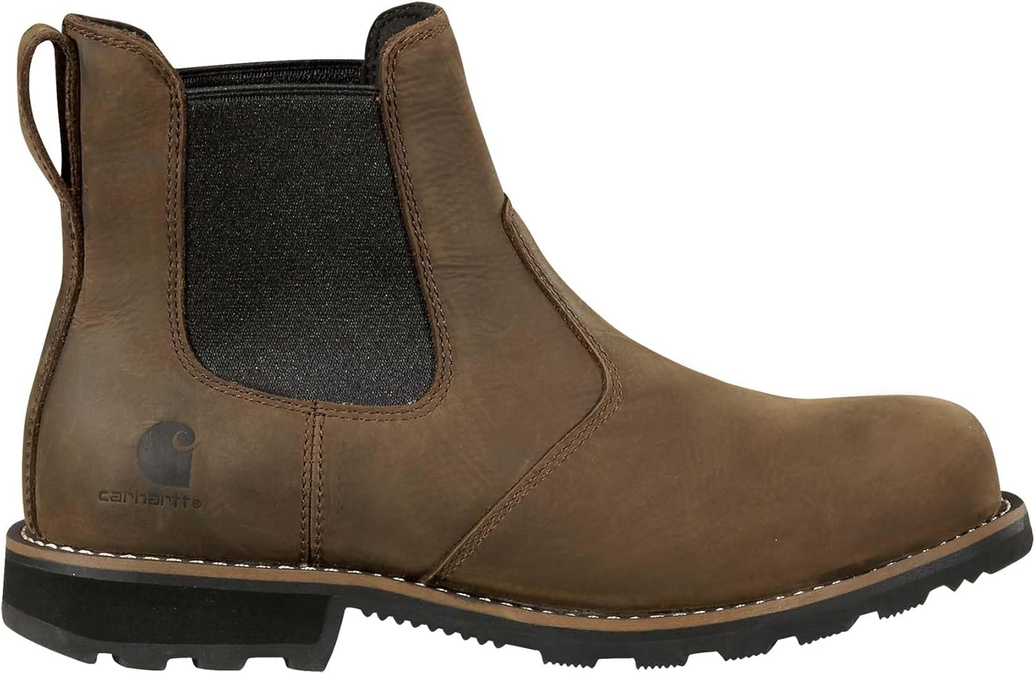 Мужские ботинки Carhartt Frontier Chelsea с водоотталкивающей обработкой - прочная кожаная верхняя часть, мягкий носок, межподошва из ЭВА и подошва с хорошим сцеплением, коричневый — фото 2