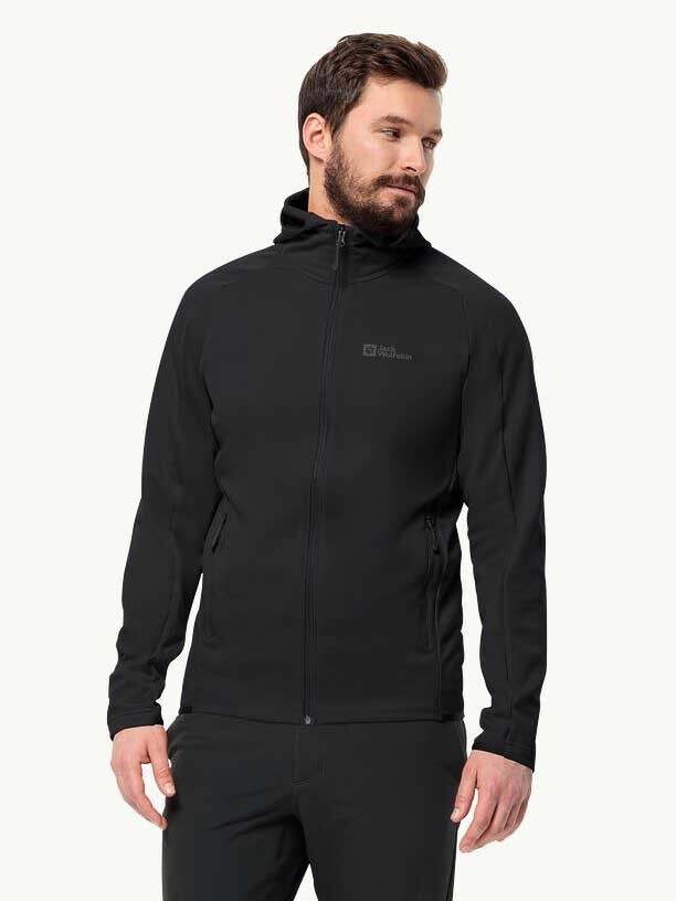 

Толстовка Jack Wolfskin ALPGRAT HOODED FZ M, черный