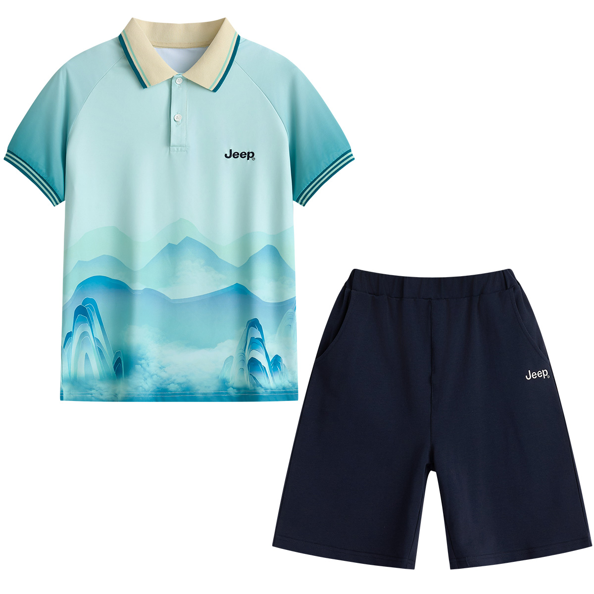 

Jeep Повседневный спортивный комплект из 2 предметов Lake Green для подростков