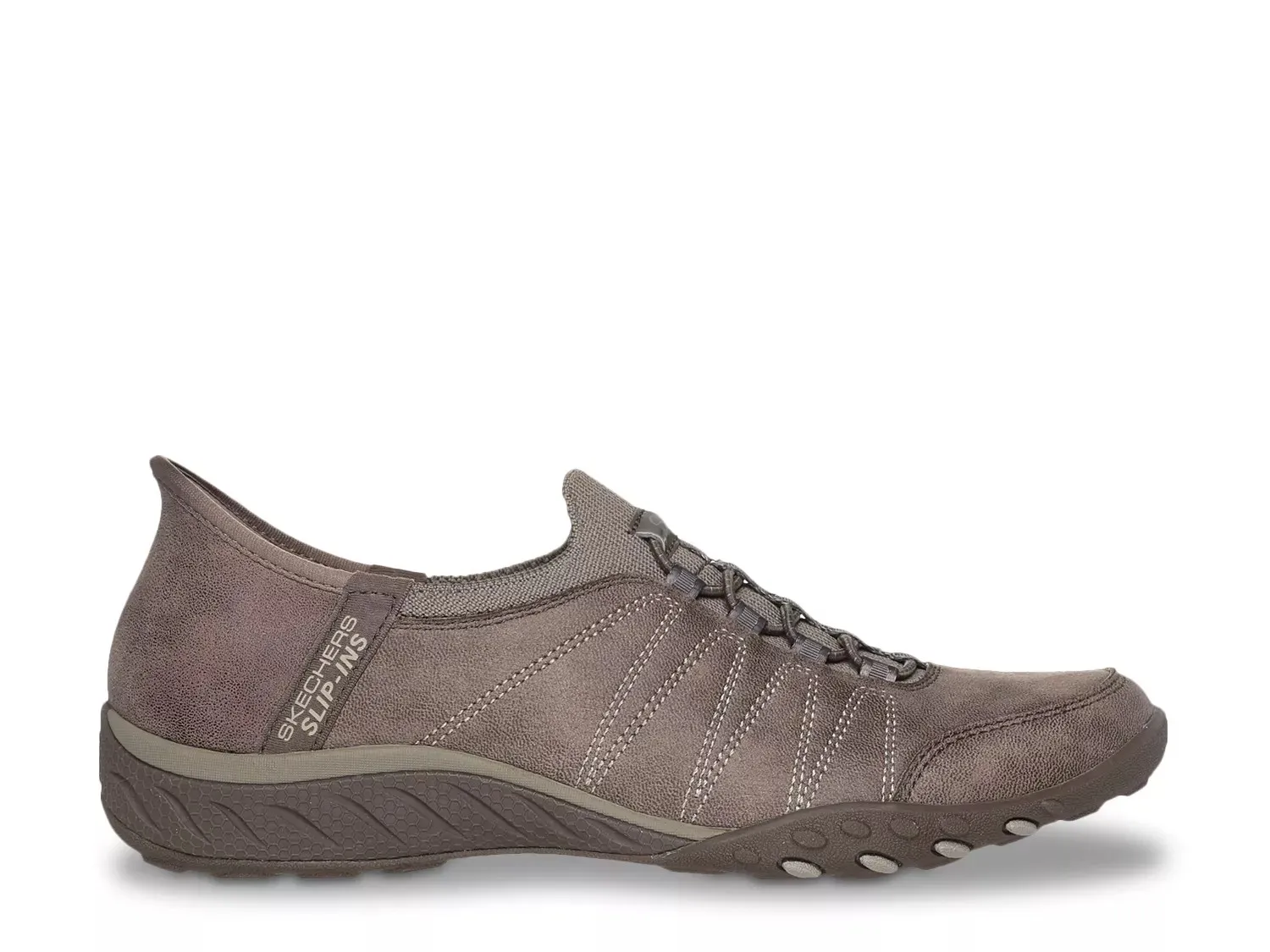 Кроссовки Skechers Hands Free Slip-Ins Breathe Easy Home-Body — женские, коричневые — фото 3