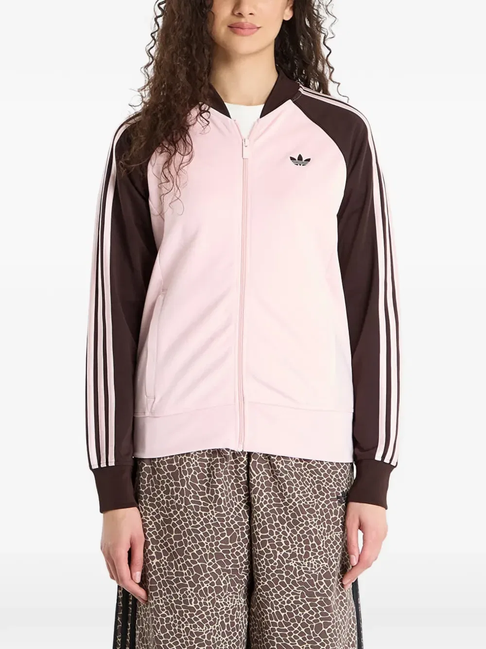 Классическая спортивная толстовка SST Adidas, розовый