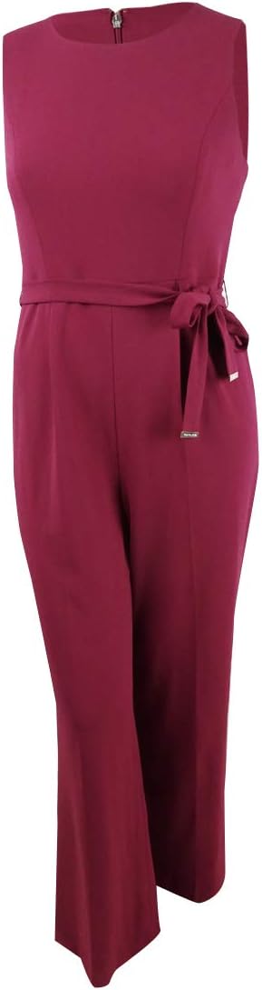

Женский комбинезон Tommy Hilfiger Petite Crepe с поясом, Wine