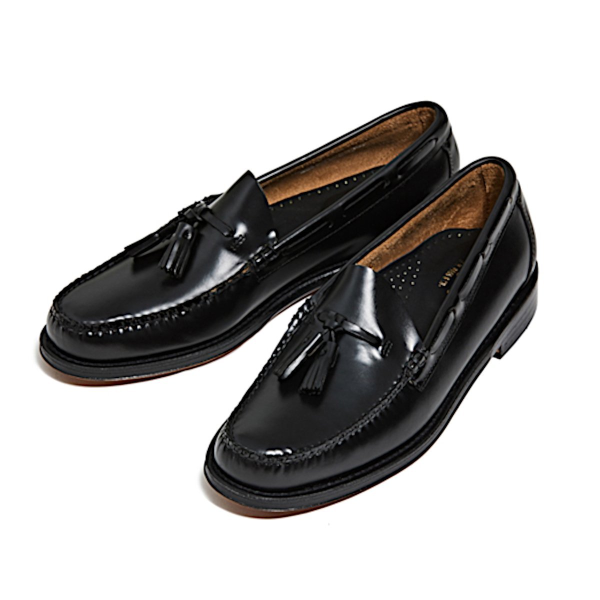Мужские лоферы LARKIN BA11015H с кисточками и кожаной подошвой G.H.Bass, Black — фото 2