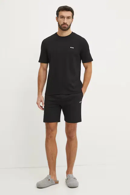 Футболка Waffle T-Shirt BOSS, черный — фото 2
