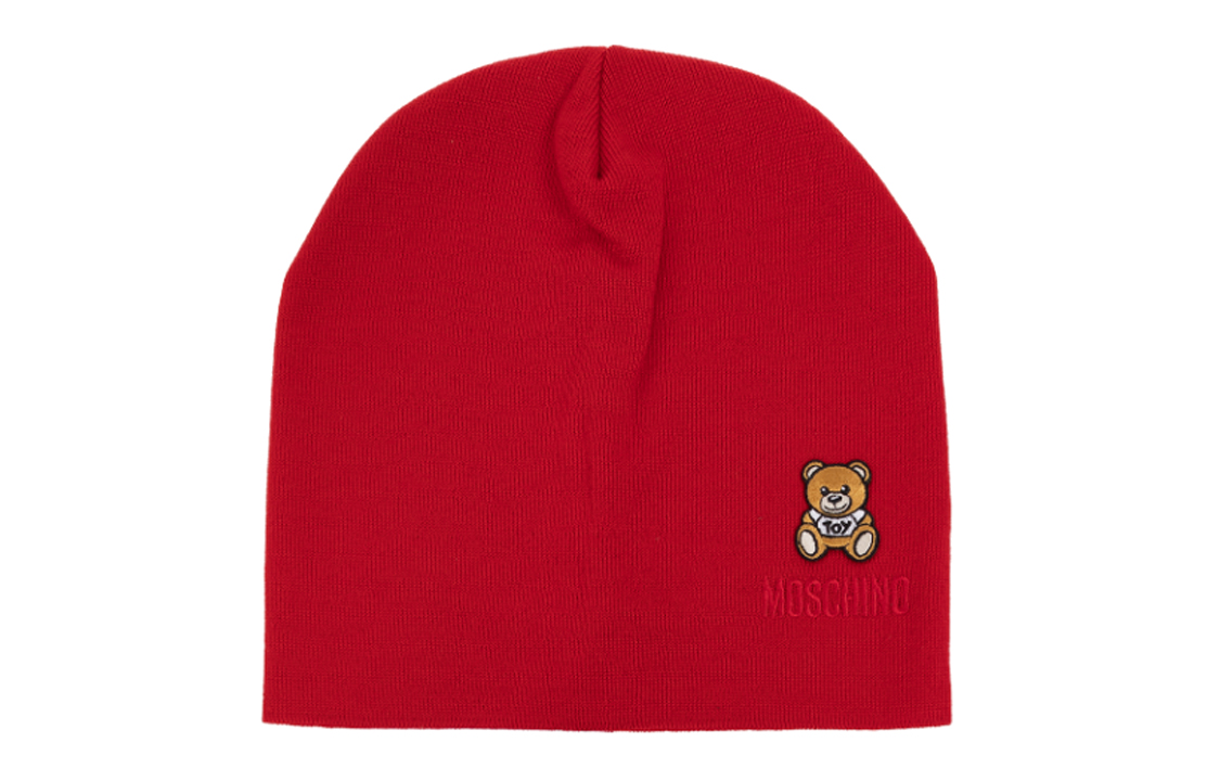 

Шерстяная шапка с нашивкой «Медвежонок Тедди» MOSCHINO