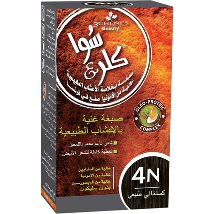 Les 3 Chenes Color & Soin Женская краска для волос Натуральный каштан 4N Les 3 ChÊNes — фото 2